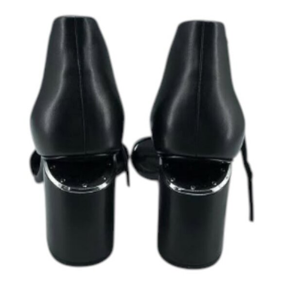 Alexander Wang Abby black leather block heel sandals size 6.5 - Picture 2 of 11